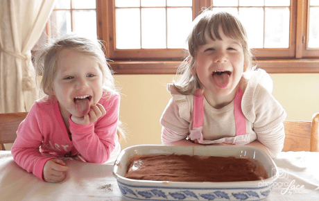 tiramisu recipe: 2 happy girls who made tiramisu'